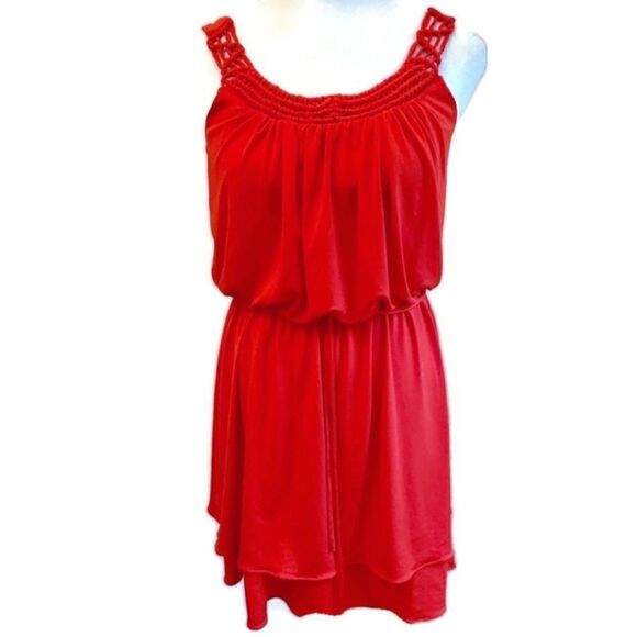 Maggy London Sleeveless Blouson Dress Sz 6 - Picture 1 of 7